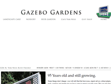 Tablet Screenshot of gazebogardens1922.com